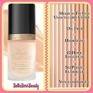Too Faced Born This Way Foundation Seashell 1 oz NIB